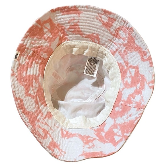VANS Tie Dyed Bushwick Bucket Hat Pink/White Size Small/Medium Never Worn - Picture 4 of 13
